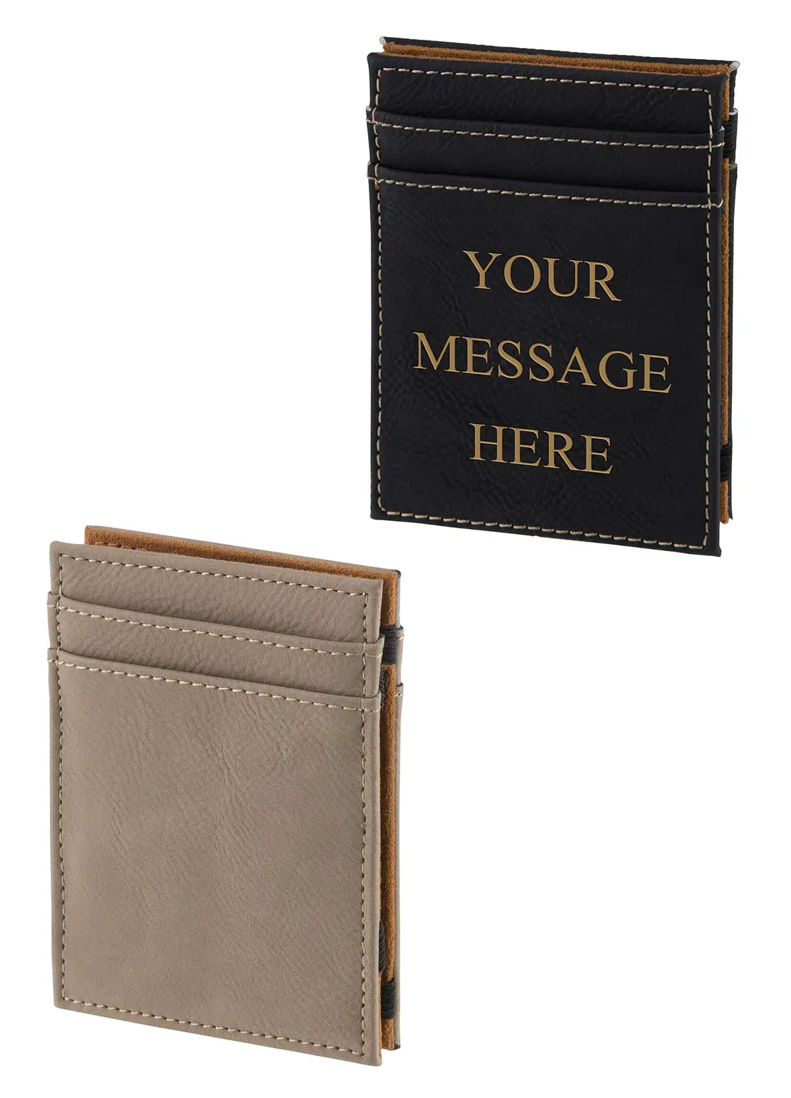 Leatherette Card & Cash Holder