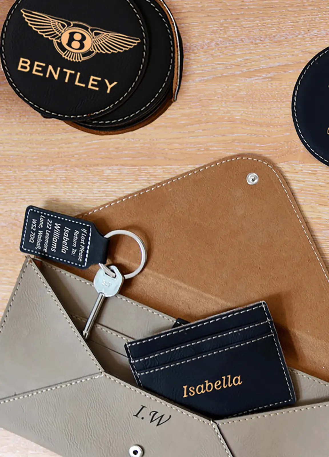 Leatherette Travel Document Holder - Image 3